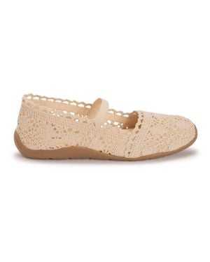 Muk Luks Shelby Ballerina Flat Shoes - Natural