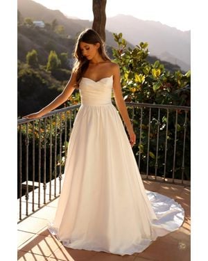 Nox Anabel Strapless A-Line Wedding Dress - Black