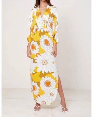 SWF Plunge Dress - Metallic