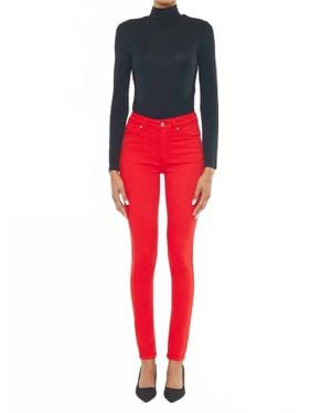 Kancan High Rise Skinny Jean - Red