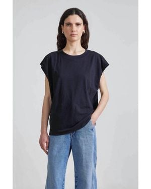 Apiece Apart Fuerza Crewneck Tee - Blue