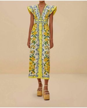 FARM Rio Sicily Scarf Maxi Dress - Natural