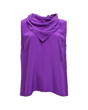 Sandro Sandro Cowl Neck Blouse - Purple