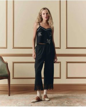 The Great Weekend Tank Top With Hanky Embroidery - Natural