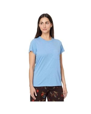 Toad & Co. Primo T-Shirt 100% Organic Cotton Short Sleeve Gbo1201 - Blue