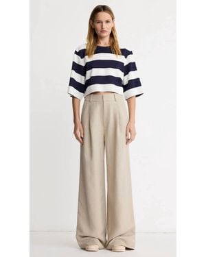 Smythe Cropped Swing Tee - Blue