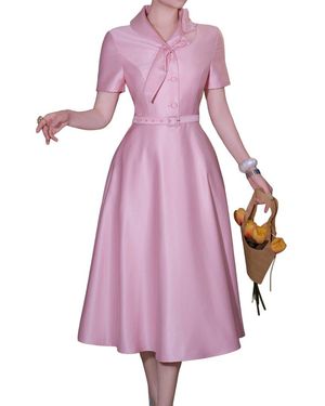 BRC By BURRYCO Short Sleeve Shirt Dress - Purple