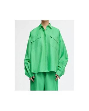 Acler Finchley Button Front Shirt - Green