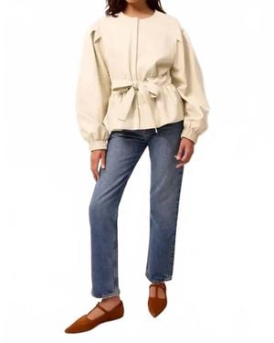 Marie Oliver Coco Vegan Leather Jacket - Natural