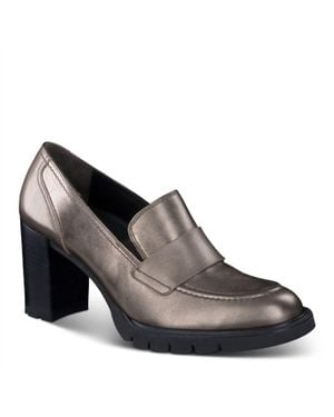 Paul Green Nina Pump Leather Boots - Brown