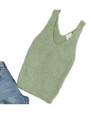 Blu Pepper Cozy Tank Top - Green