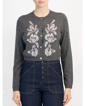 Cinq À Sept Multi Tulip Isolde Cardigan - Gray