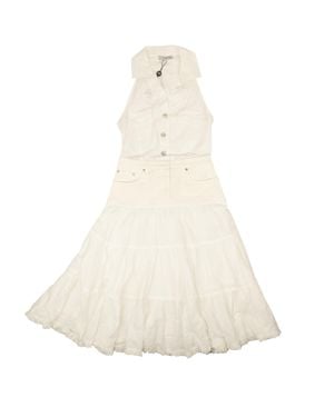 Opening Ceremony Cotton Tiered Ruffle Dress - White