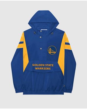 Starter Golden State Warriors Home Team Half-Zip Jacket - Blue