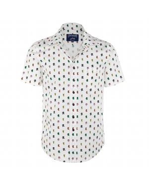 Section 119 Pre-Loved Grateful Dead Button Down Short Sleeve Shirt - White