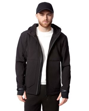 Alpine North Tofino Fleece Lined Softshell Windbreaker - Black