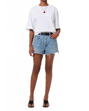 Citizens of Humanity Marlow High Rise Jean Shorts - Blue