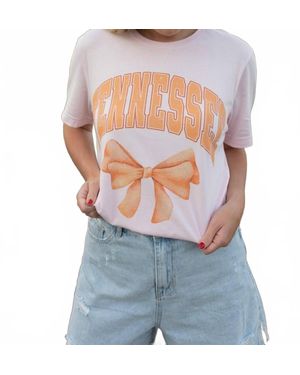Canvas Apparel Tennessee Spirit Bow Short Sleeve Tee - Blue