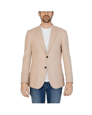 Liu Jo Beige Cotton Blazer - Natural