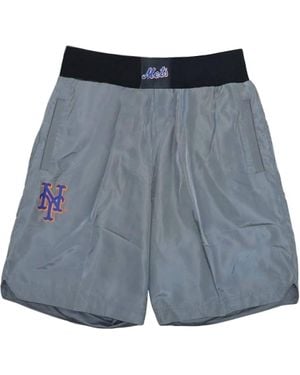 Mitchell & Ness Mlb Baseball Cooperstown Collection Insignia New York Mets Shorts - Blue