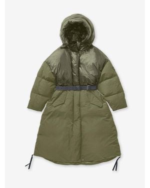 Holden W Long Down Puffer - Green