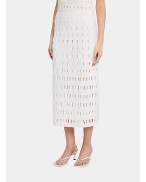 Jonathan Simkhai Billie Knit Midi Skirt - White