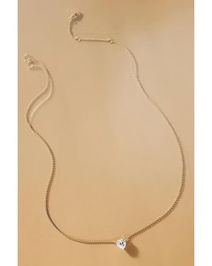 Nadri Modern Love Heart Necklace - Natural