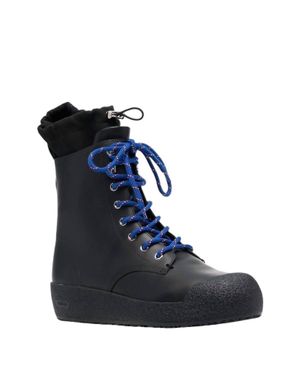 Bally Candace Shearling-Lined Leather Boot - Blue