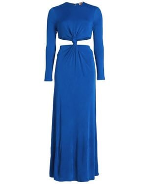 FARM Rio Knot Cut Out Maxi Dress - Blue