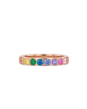 qudo Spacer Eternity Ring - White