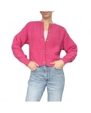 Wishlist Textured Button Up Cardigan