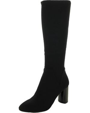 NYDJ Tivi Boots Block Heel Almond Toe Knee-High Zpo3443 - Black