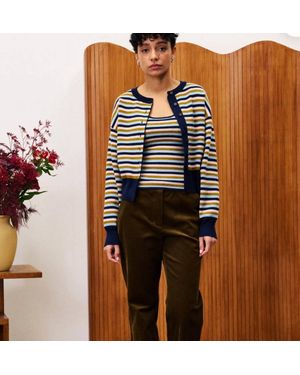FRNCH Agapanthe Striped Tank Top - Multicolor
