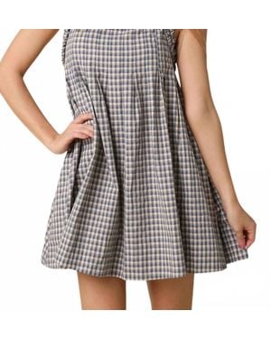 Olivaceous Ruby Mini Dress - Metallic