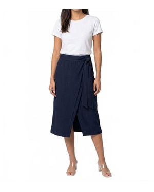 Reiss Jersey Wrap Midi Dress - Blue
