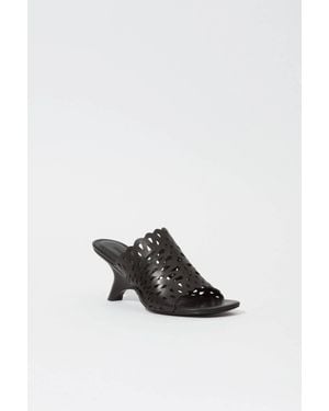 Jonathan Simkhai Shadow Mule Laser Cut Sandal - Black