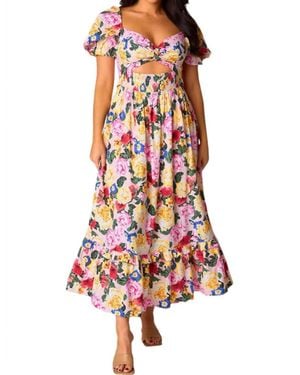 BuddyLove Ross Cut Out Midi Dress - Red