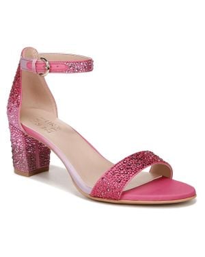 Naturalizer Vera Shine Satin Embellished Heels - Pink