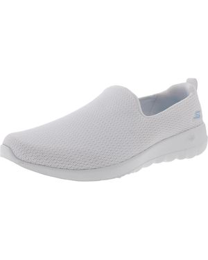 Skechers Padded Insole Manmade Slip-On Sneakers - White