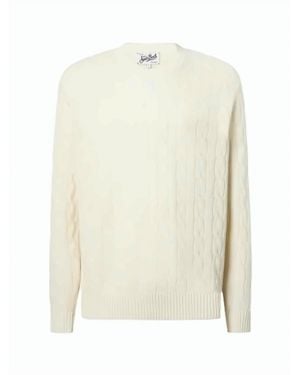 MC2 Saint Barth Regent Braid Wool Sweatshirt - White