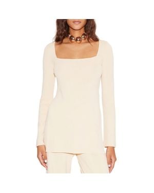 Simon Miller Long Sleeve Zozo Top - Natural
