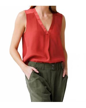 Go> By Go Silk Seashell Top - Red