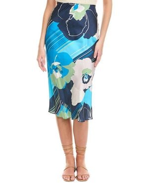 Ramy Brook Rosetta Midi Skirt - Blue