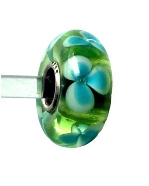 Trollbeads Universal Unique Flower Bead Charm - Green