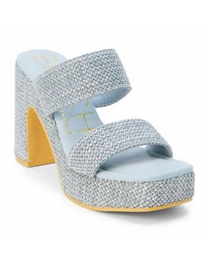 Matisse Gem Platform Heel Sandals - Blue