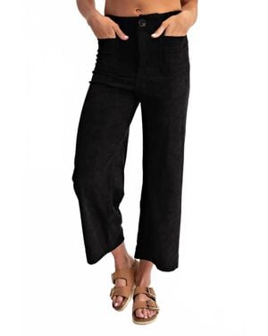 Eesome Corduroy Patch Pocket Pant - Black