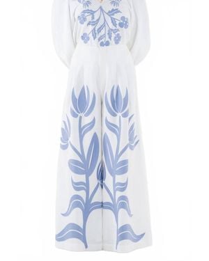 Emily Mccarthy Paisley Pant - Blue