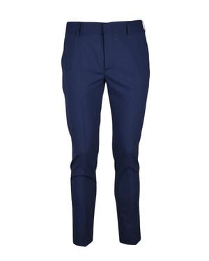 Daniele Alessandrini Wool Stretch Pants - Blue