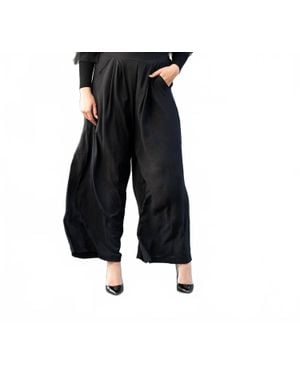 Bucketlist Wide Leg Woven Pants - Black
