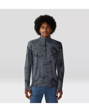Mountain Hardwear Crater Lake T-Shirt Tie Dye Zip Jdm715 - Blue